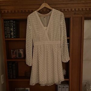 Elegant White Chiffon Dress